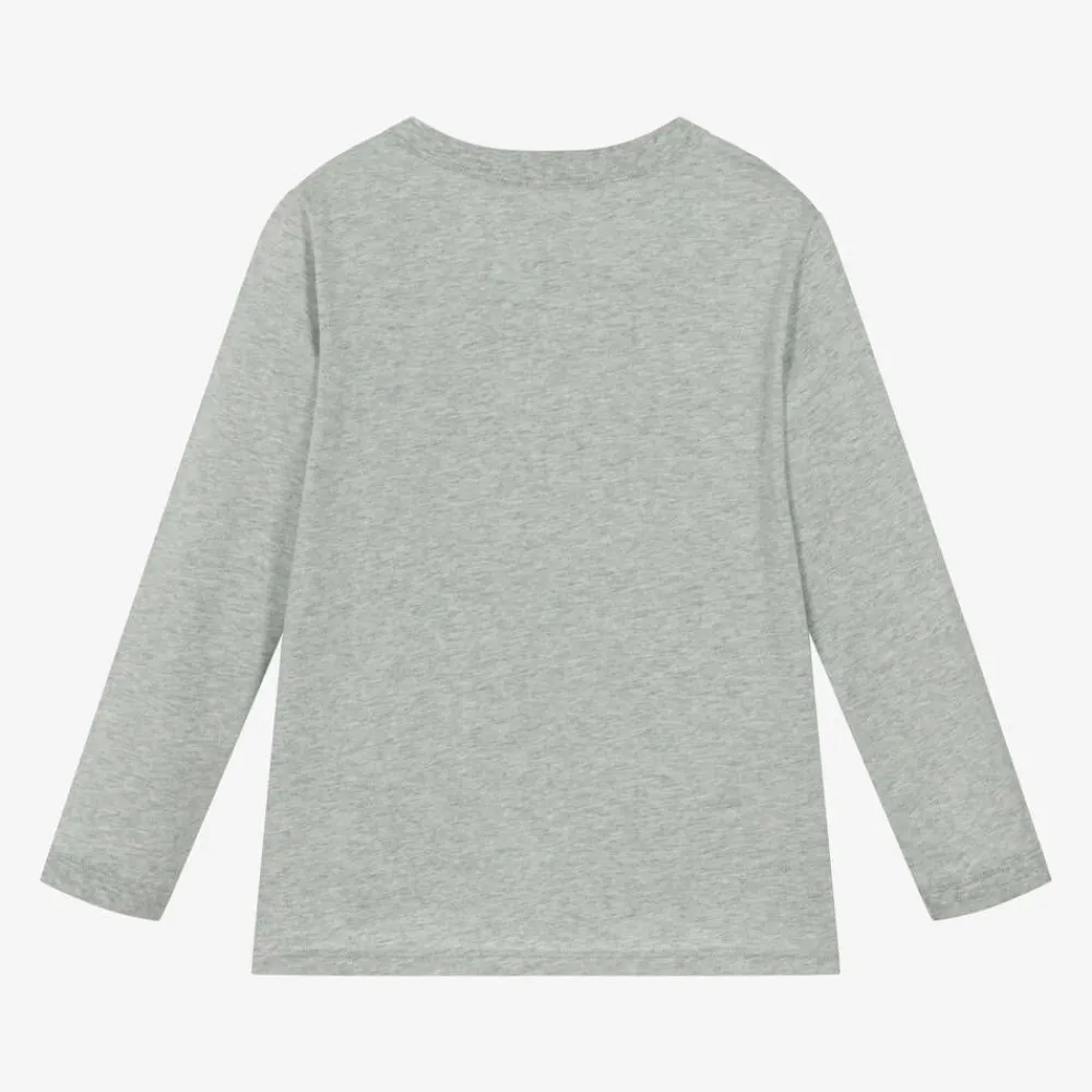 Stella McCartney Kids Tops*Boys Grey Horse Pocket Cotton Top