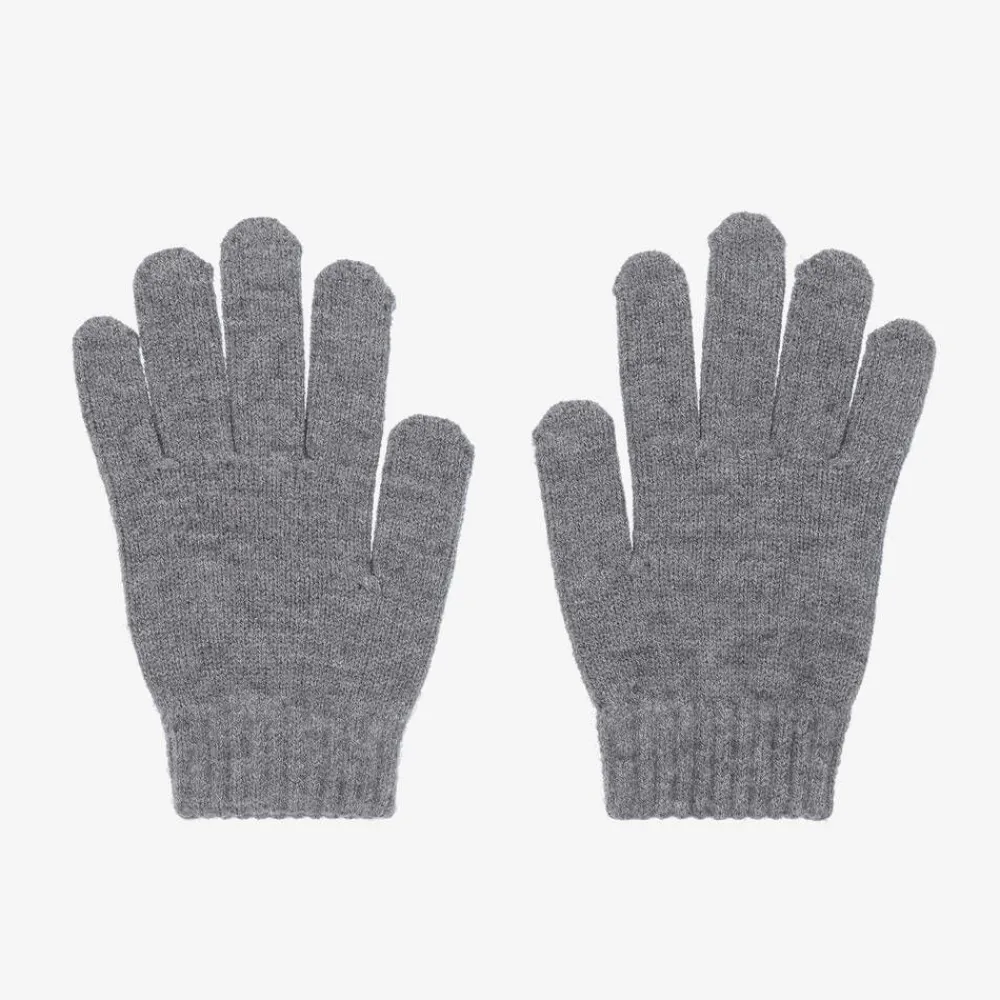 Mayoral Gloves & Mittens*Boys Grey Knitted Gloves