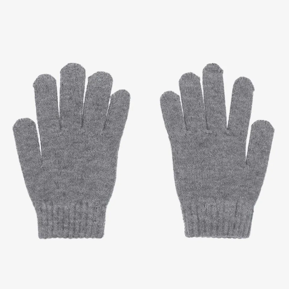Mayoral Gloves & Mittens*Boys Grey Knitted Gloves