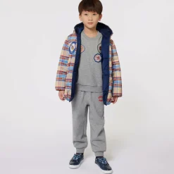 KENZO KIDS Tops*Boys Grey Marl Cotton Sweatshirt