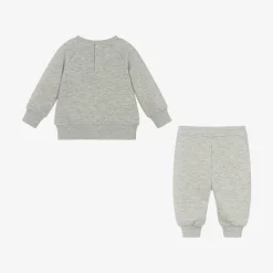 Emporio Armani Tracksuits*Boys Grey Marl Cotton Tracksuit