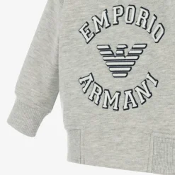 Emporio Armani Tracksuits*Boys Grey Marl Cotton Tracksuit