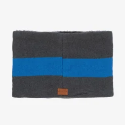 Boboli Scarves*Boys Grey Ski-Themed Snood