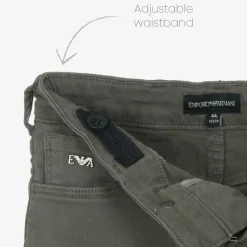 Emporio Armani Trousers*Boys Grey Slim Cotton Jeans