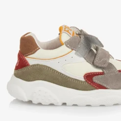 Falcotto by Naturino Trainers|Trainers*Boys Grey Suede Leather Velcro Trainers