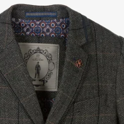 House of Cavani Suits|Suits*Boys Grey Tweed Albert Suit