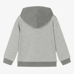 Tommy Hilfiger Tops*Boys Grey Varsity Logo Cotton Hoodie