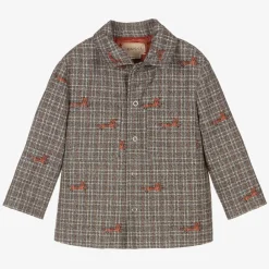Gucci Coats & Jackets*Boys Grey Wool Jacket
