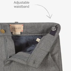 Gucci Trousers*Boys Grey Wool Trousers