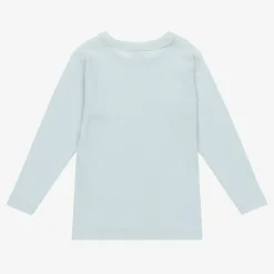 Petit Bateau Underwear*Boys Ivory & Blue Cotton Tops (2 Pack)