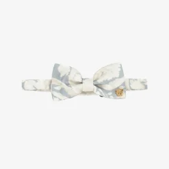 Versace Clothing Accessories*Boys Ivory & Grey Barocco Bow Tie