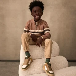 Petit Bateau Socks*Boys Ivory Ankle Socks (5 Pack)