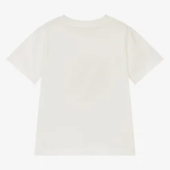 Stella McCartney Kids Tops*Boys Ivory Chicken Bauble Logo T-Shirt