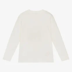 Mayoral Tops*Boys Ivory Cotton Blue Car Print Top