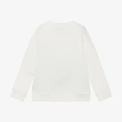 Stella McCartney Kids Tops*Boys Ivory Cotton Frog Sweatshirt