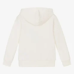 Tommy Hilfiger Tops*Boys Ivory Cotton Hoodie
