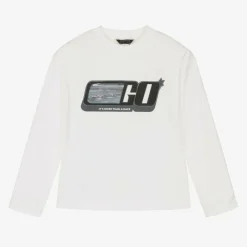 Mayoral Nukutavake Tops*Boys Ivory Cotton Lenticular Top