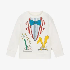 Stella McCartney Kids Tops|Tops*Boys Ivory Cotton Magician Sweatshirt
