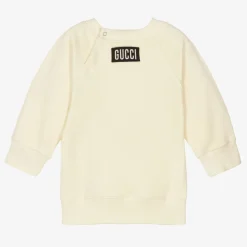 Gucci Tops*Boys Ivory Cotton Sweatshirt