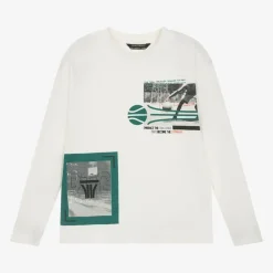 Mayoral Nukutavake Tops*Boys Ivory Cotton Top