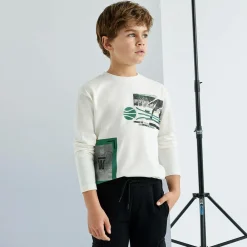 Mayoral Nukutavake Tops*Boys Ivory Cotton Top
