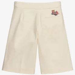 Gucci Shorts*Boys Ivory Gabardine Shorts
