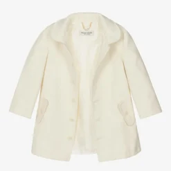 Sarah Louise Coats & Jackets*Boys Ivory Hooded Coat