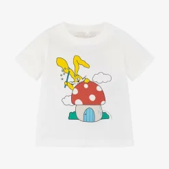 Stella McCartney Kids Tops*Boys Ivory Magic Cotton T-Shirt