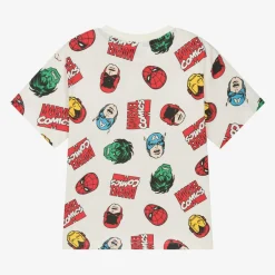 iDO Baby Tops*Boys Ivory Marvel Cotton T-Shirt