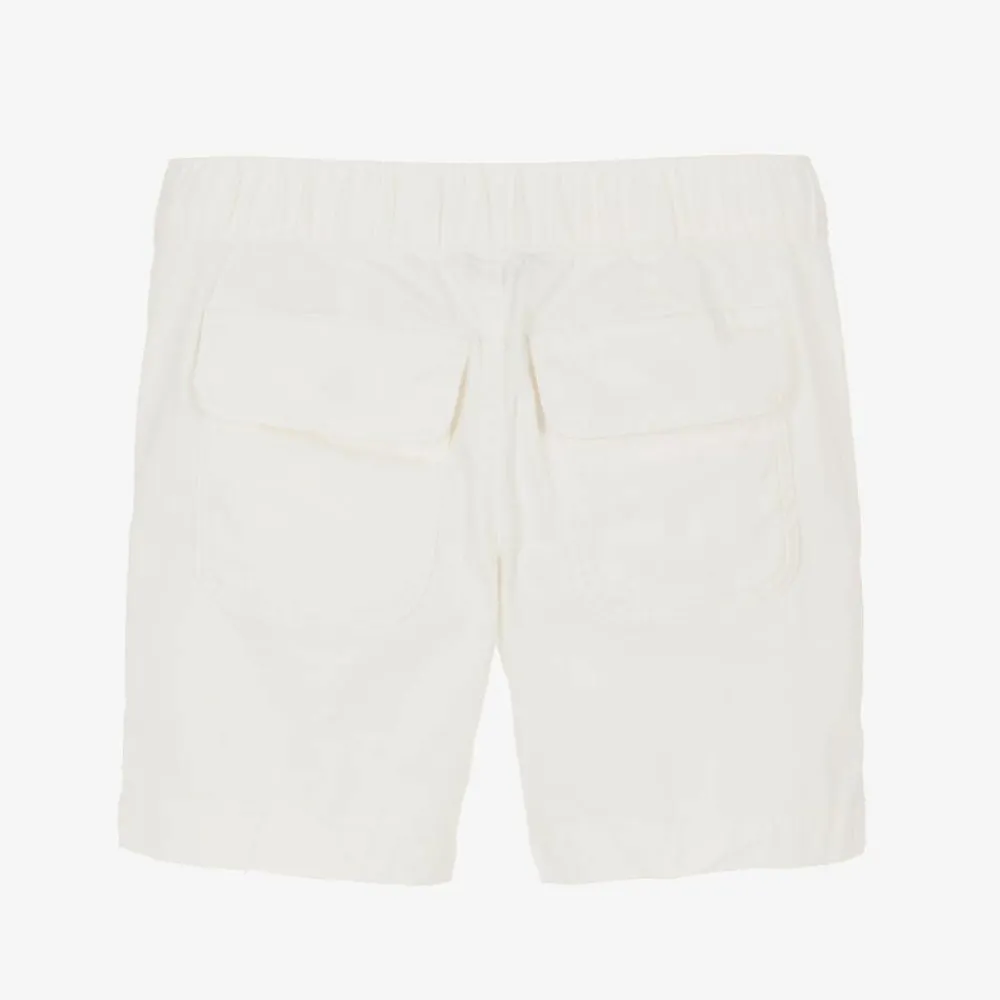 Tommy Hilfiger Shorts*Boys Ivory Organic Cotton Shorts AncientWhite