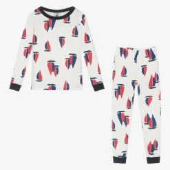 Petit Bateau Nightwear*Boys Ivory Organic Cotton Pyjamas