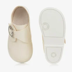 Early Days First Walkers|First Walkers*Boys Ivory Patent First Walker Shoes