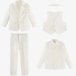 Romano Suits*Boys Ivory Tuxedo Suit