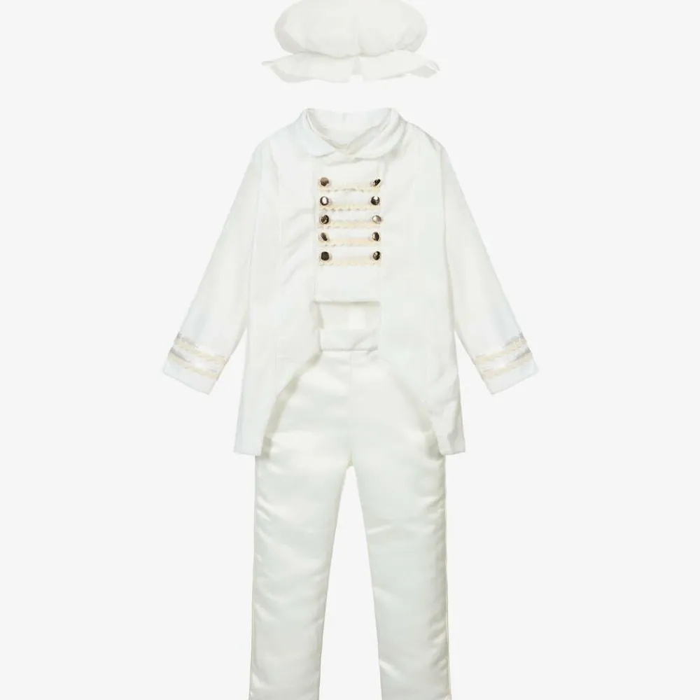 Andreeatex Suits*Boys Ivory Velvet Suit