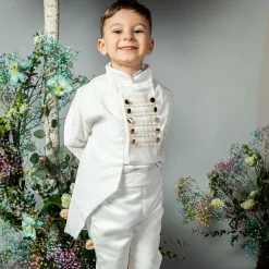 Andreeatex Suits*Boys Ivory Velvet Suit