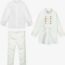Andreeatex Suits*Boys Ivory Velvet Suit