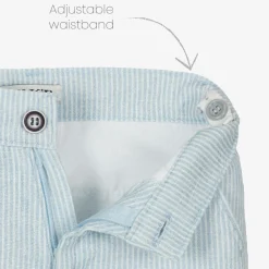 Beau KiD Suits*Boys Light Blue Stripe Cotton Shorts Suit