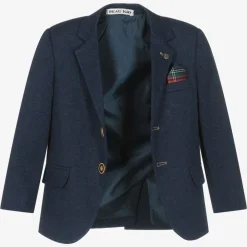 Beau KiD Suits*Boys Navy Blue & Red Tartan Suit