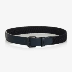 Emporio Armani Clothing Accessories*Boys Navy Blue Braided Belt