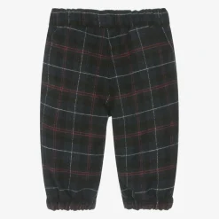 Il Gufo Trousers*Boys Navy Blue Check Trousers