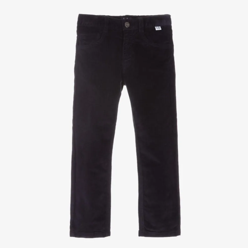 Il Gufo Trousers*Boys Navy Blue Corduroy Trousers