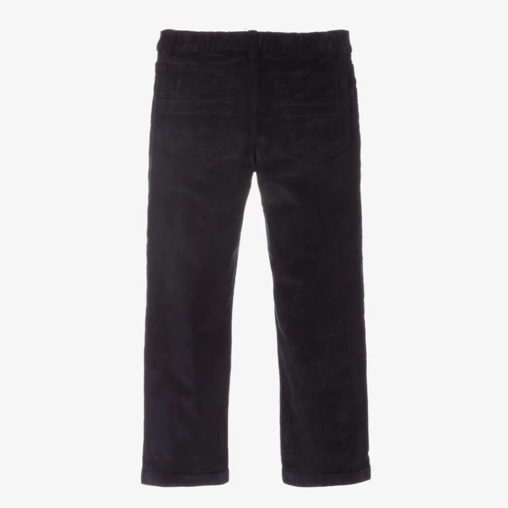 Il Gufo Trousers*Boys Navy Blue Corduroy Trousers