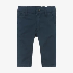 BOSS Trousers*Boys Navy Blue Cotton Chino Trousers