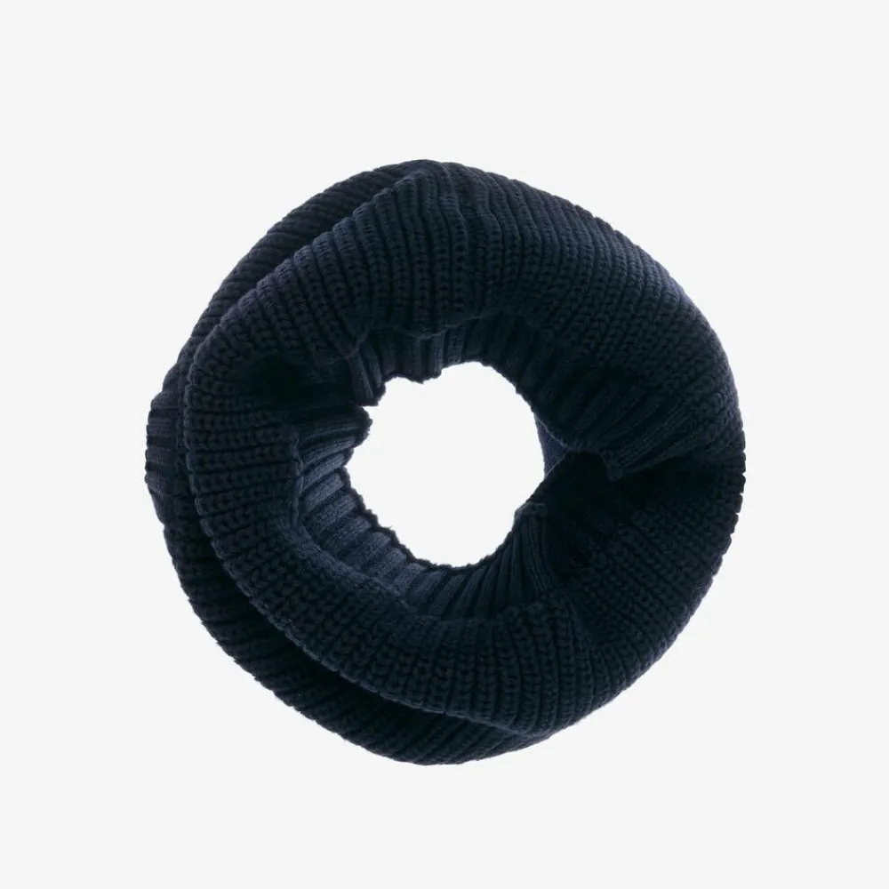 Mayoral Scarves*Boys Navy Blue Cotton Knit Snood