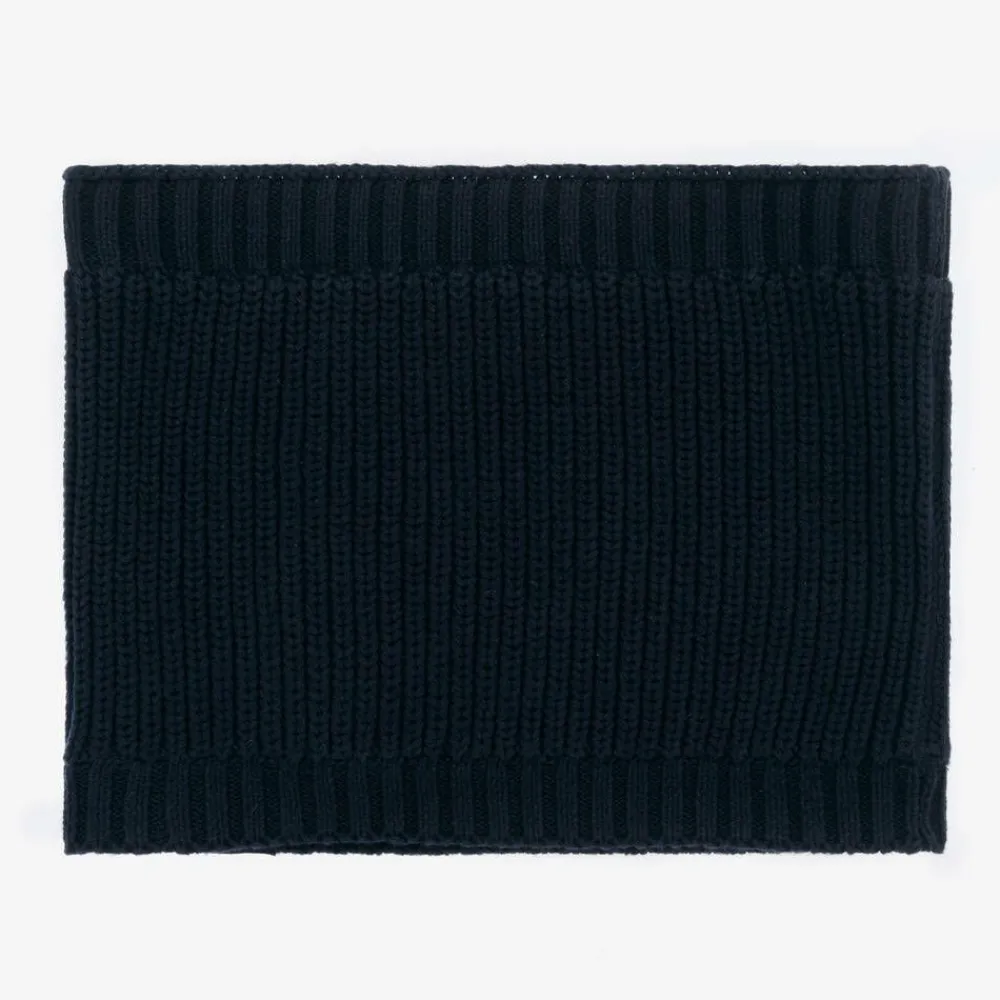 Mayoral Scarves*Boys Navy Blue Cotton Knit Snood