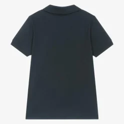 AIGNER Tops*Boys Navy Blue Cotton Polo Shirt