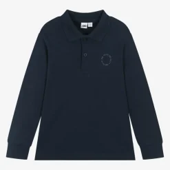 iDO Baby Tops*Boys Navy Blue Cotton Rugby Shirt