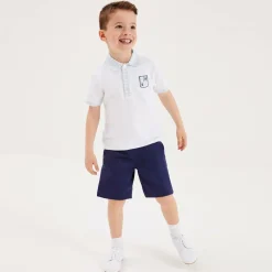 Beatrice amp; George Shorts*Boys Navy Blue Cotton Shorts