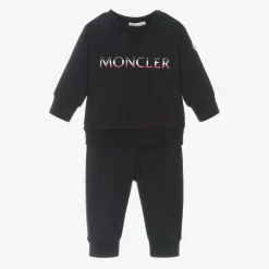 Moncler Enfant Tracksuits*Boys Navy Blue Cotton Tracksuit
