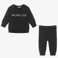 Moncler Enfant Tracksuits*Boys Navy Blue Cotton Tracksuit